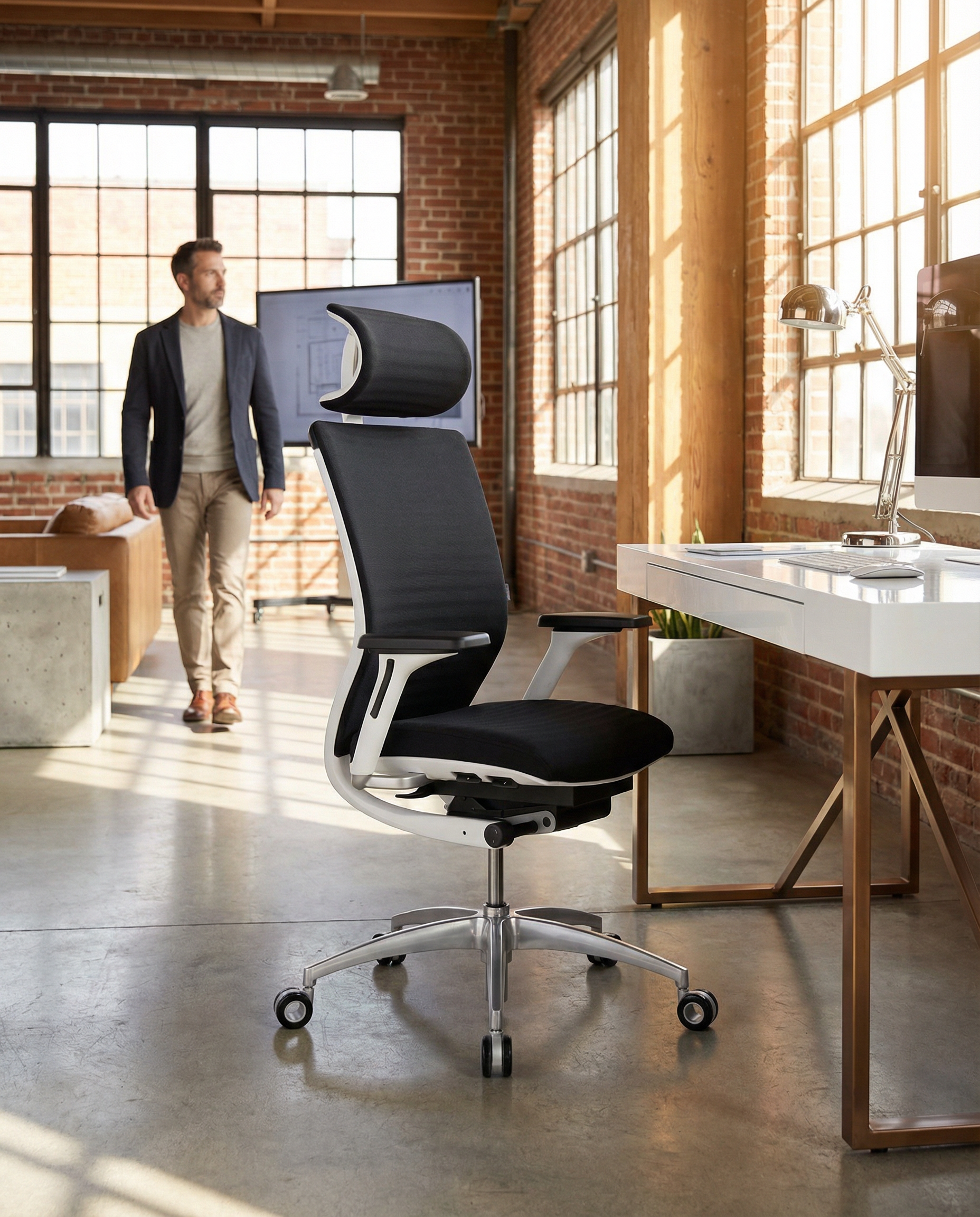 Wagner Titan 20, ergonomischer Bürostuhl, Netz-Polsterrücken