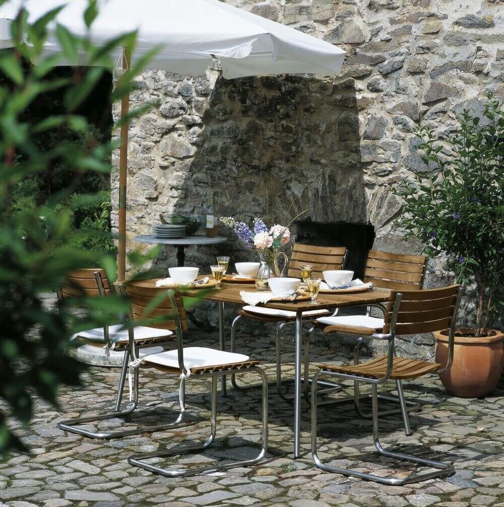 Thonet S 40 Gartenstuhl Massivholz-Latten