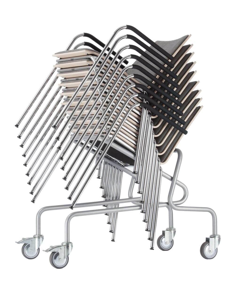 Thonet S 160 F Konferenzstuhl Schale weiß