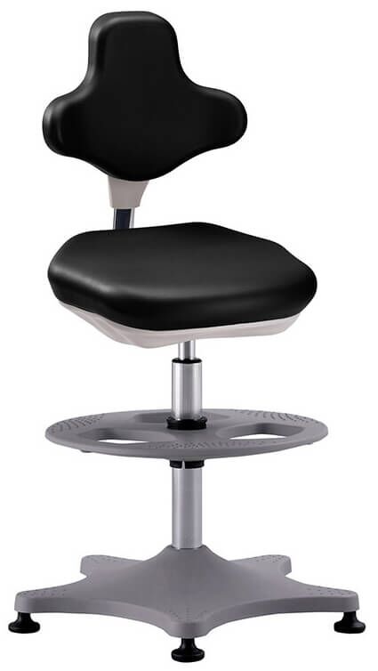 Laborstuhl Bimos Labster 3 Gleiter, Fußring 9101