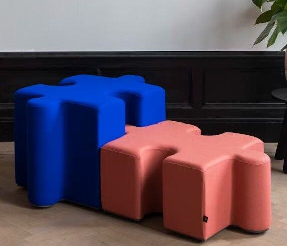 BuzziSpace BuzziPuzzle, Polsterhocker, akustisch wirksam, 2 Größen