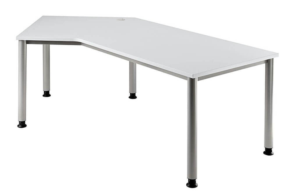 deskgo variabel H Schreibtisch H-Gestell silber