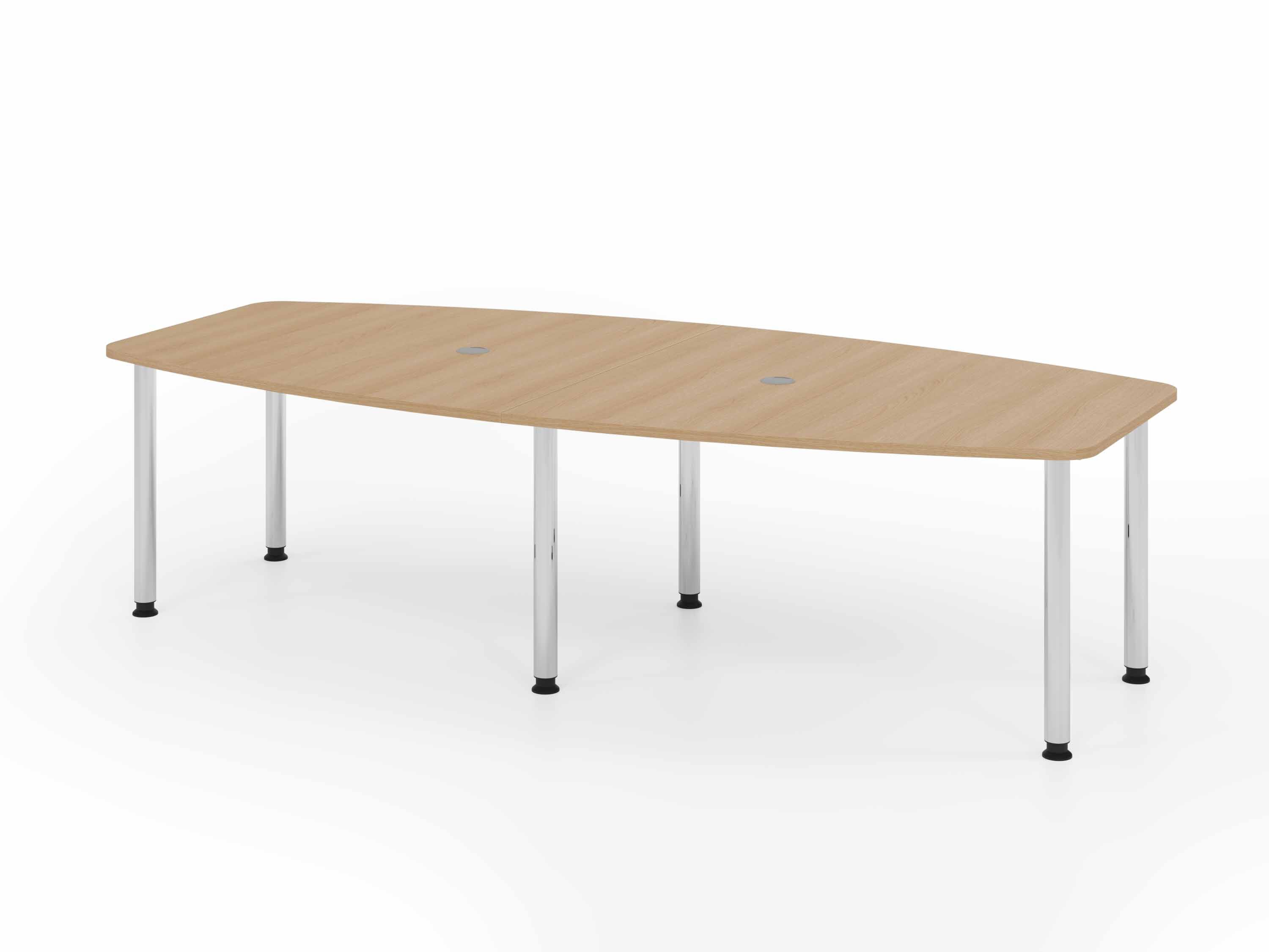 deskgo konferenz b Chromfüße Meetingtisch