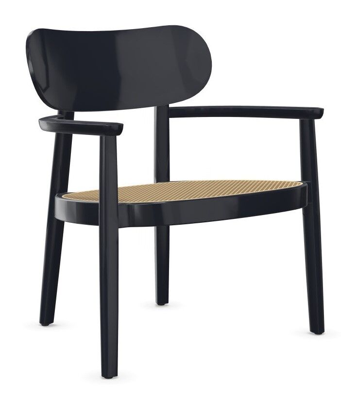 Thonet 119 F, Lounge-Sessel, Rohrgeflecht-Sitz 