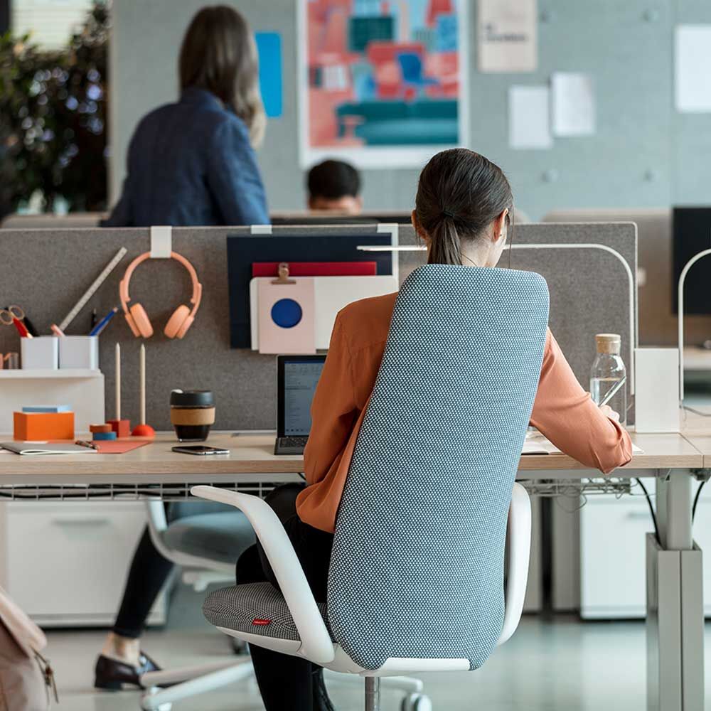 Haworth Nia Bürodrehstuhl, hohe Lehne,