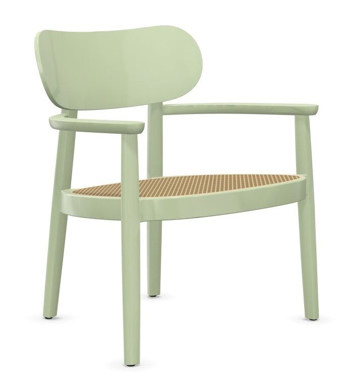 Thonet 119 F, Lounge-Sessel, Rohrgeflecht-Sitz 