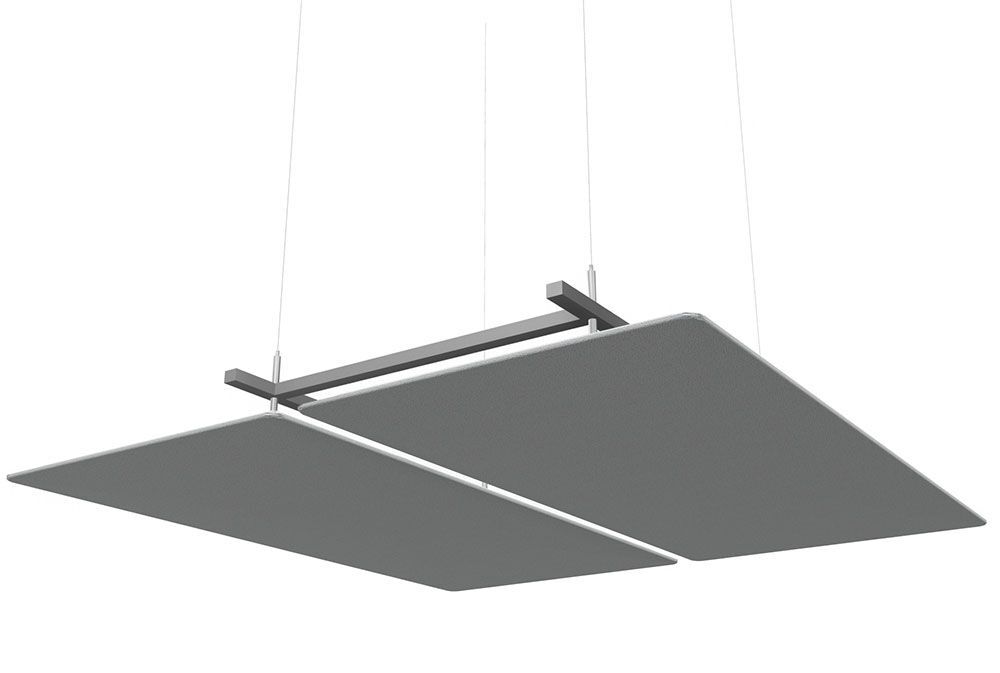 Deckensegel Ecophon Solo Rectangle 2400 X 1200 X 40 Kit