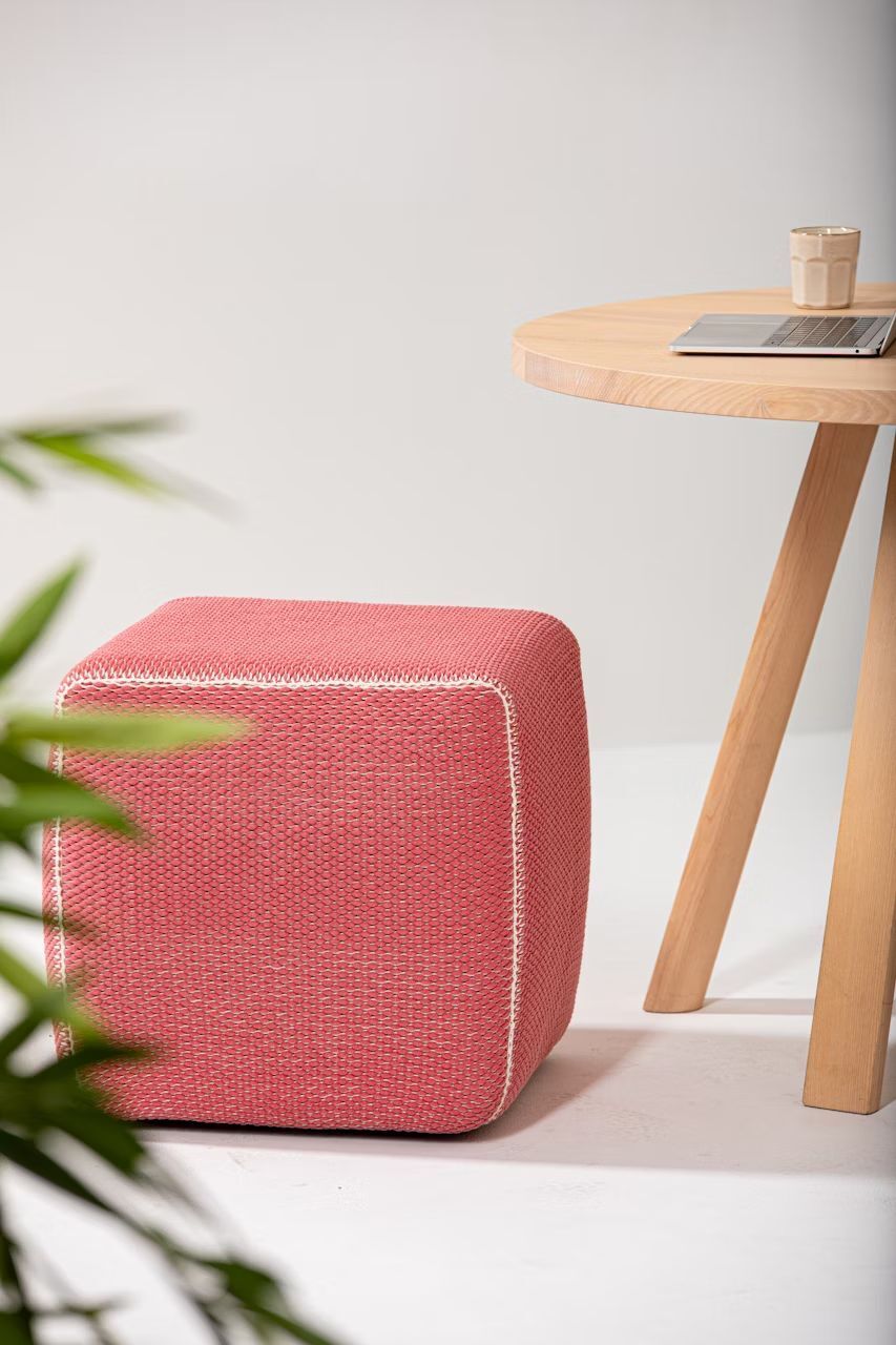 BuzziSpace BuzziKnit Pouf Square, Polsterhocker, akustisch wirksam