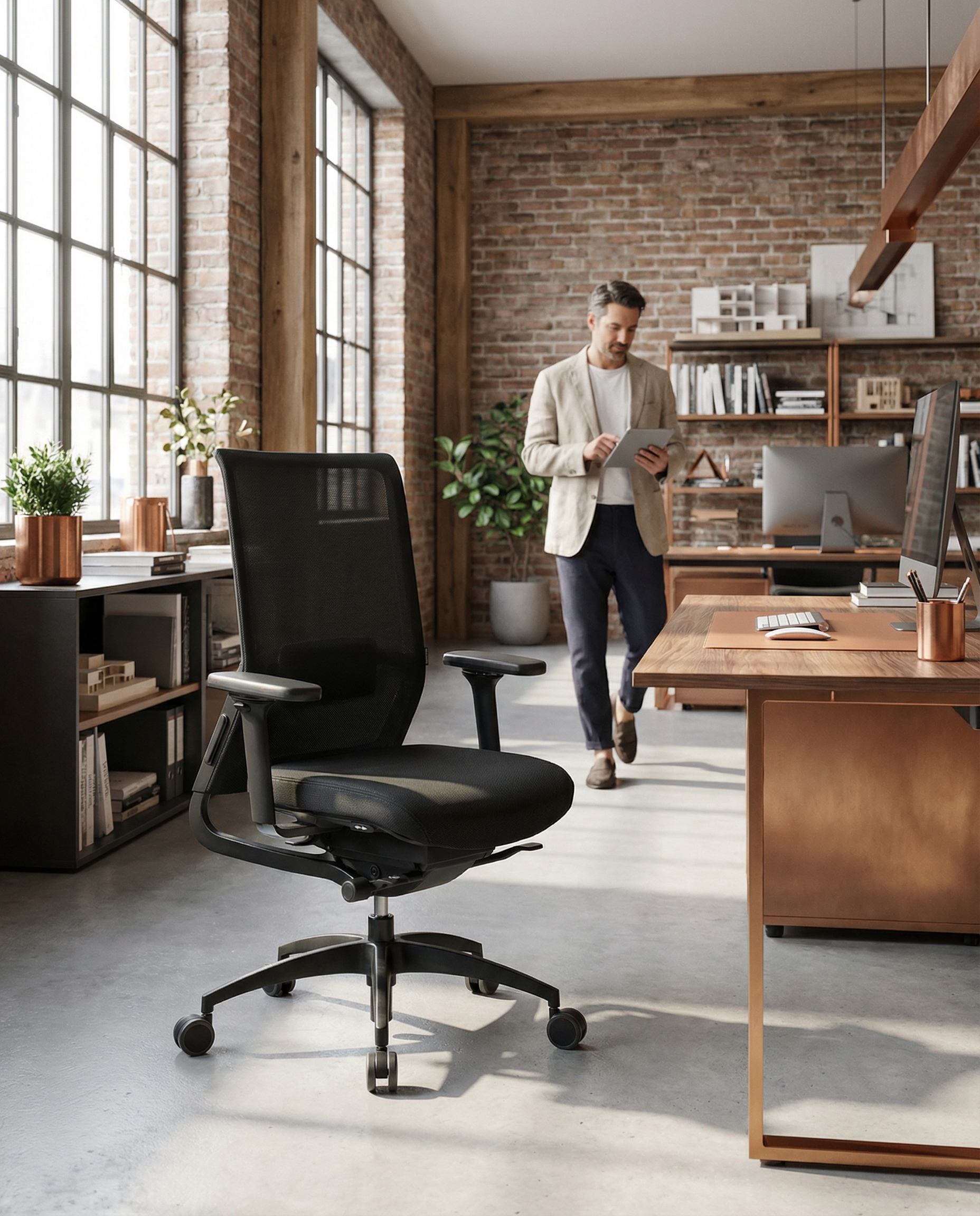 Wagner ErgoMedic 100-3, ergonomischer Bürostuhl, Dondola 3D Sitztechnik (Expressmodell)