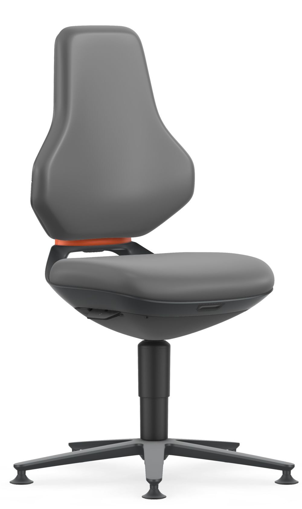 Moderner ergonomischer Bürostuhl mit hoher Rückenlehne und verstellbarem Sitz, ideal für dynamisches Sitzen.