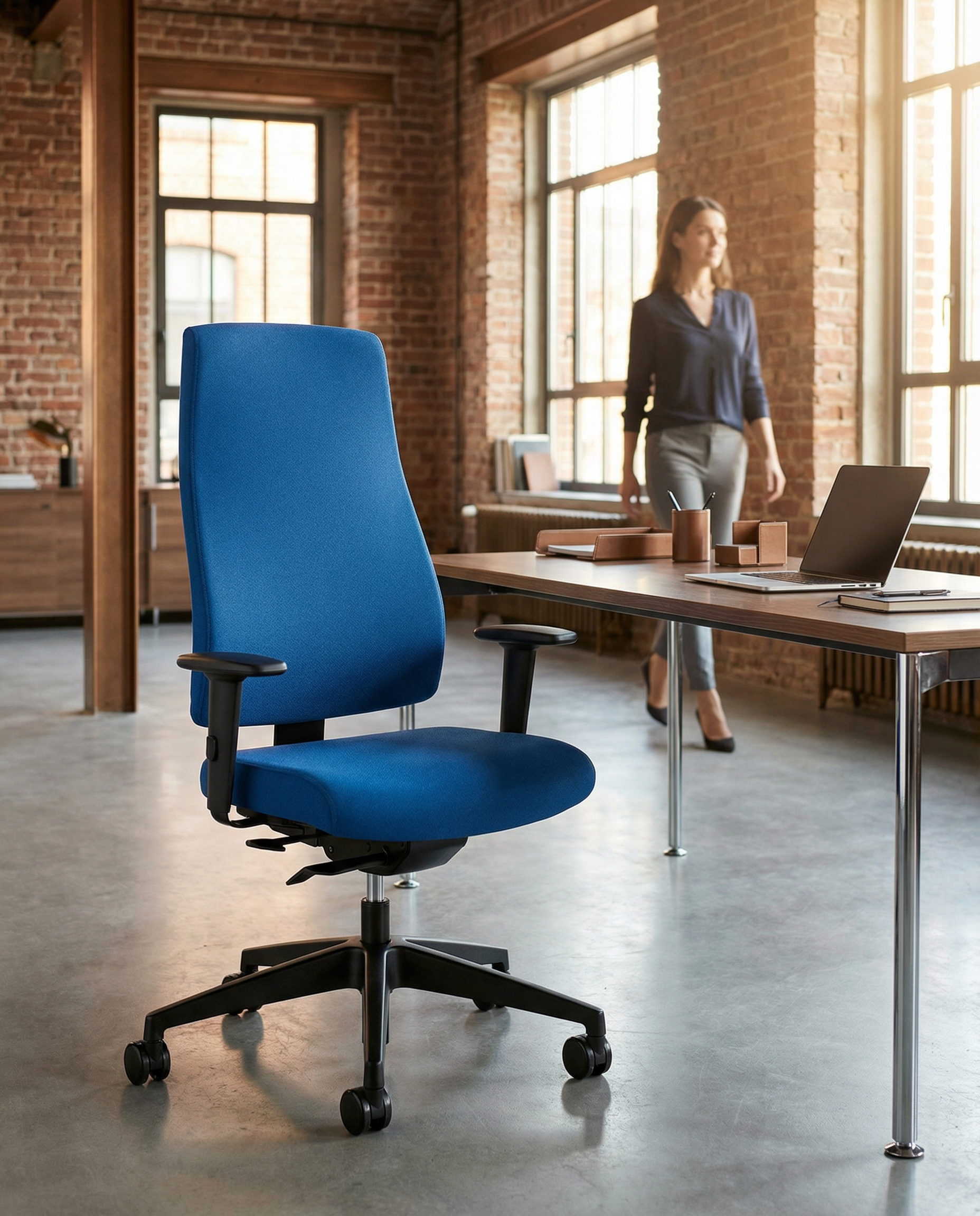 Interstuhl Goal 302G6, Bürostuhl, Polsterrücken, FLEXTECH-Mechanik