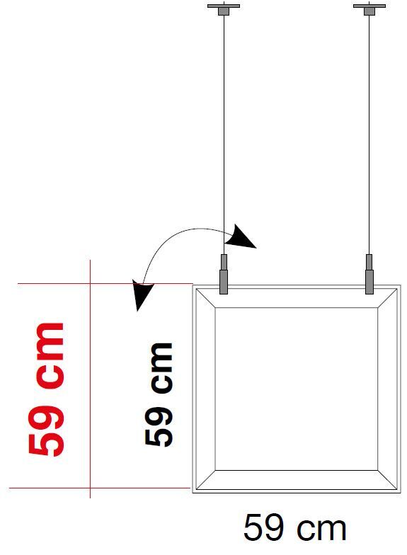 Caimi Baffle 59 Akustik Deckensegel,