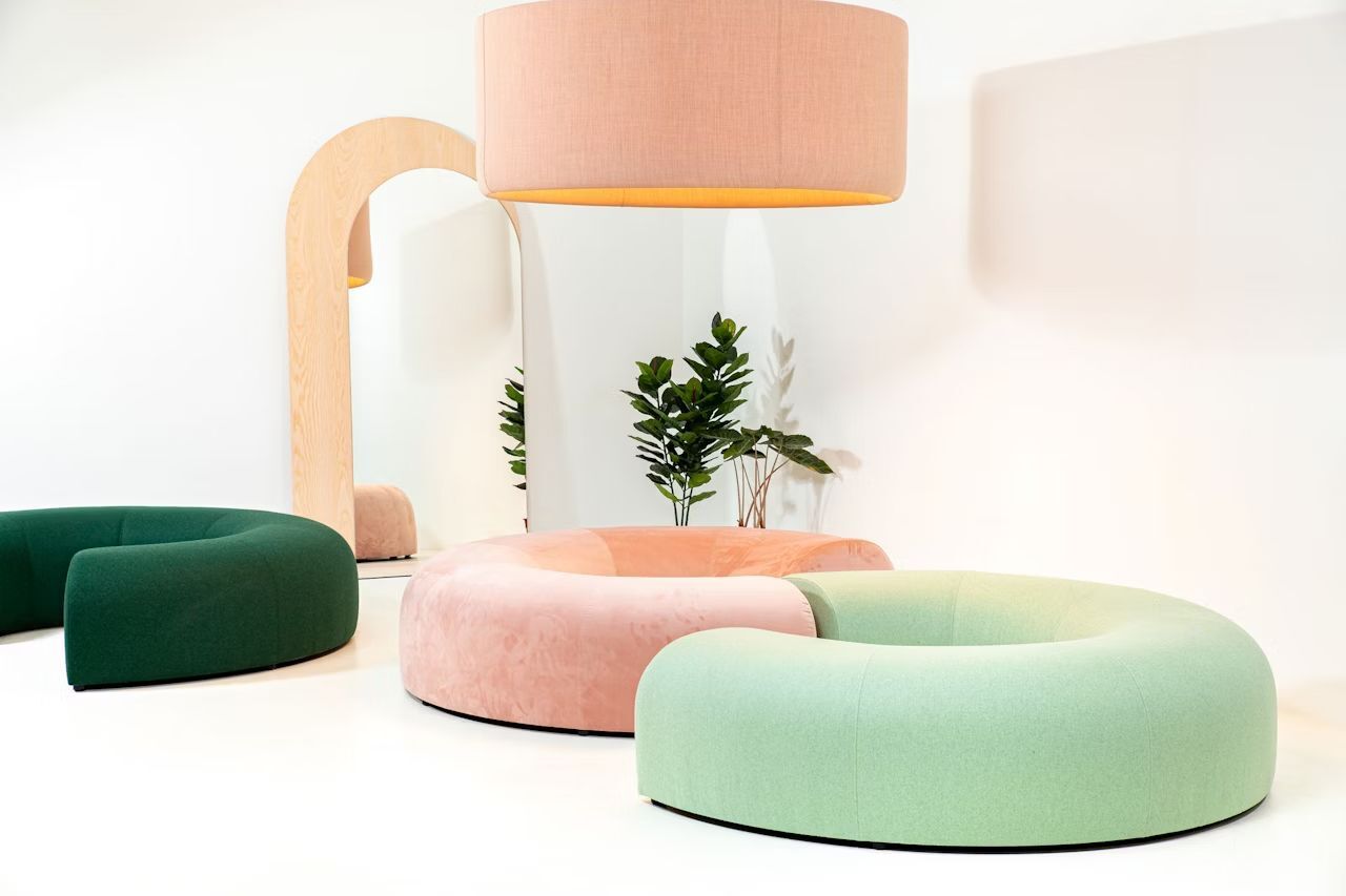 BuzziSpace BuzziCee, Polsterhocker, akustisch wirksam, 2 Größen