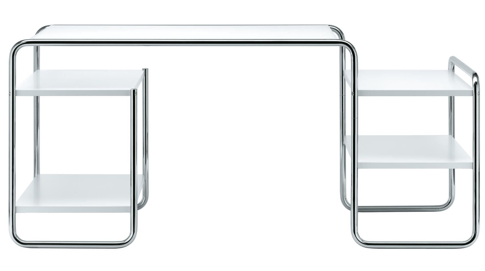 Thonet S 285, Schreibtisch, Stahlrohrgestell,