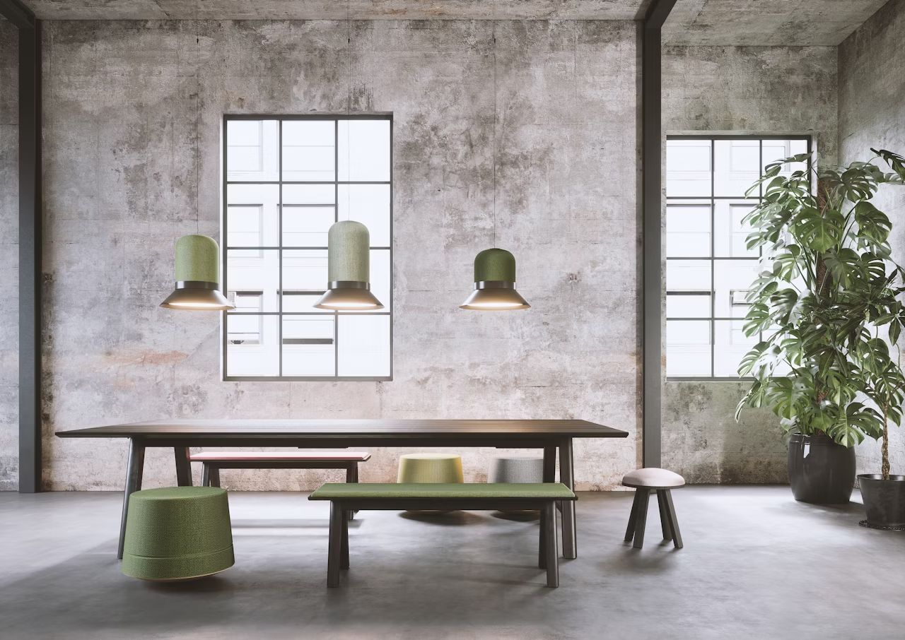 BuzziSpace BuzziHat, LED Deckenlampe, akustisch wirksam, verschiedene Größen