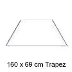 160 x 69 cm Trapez