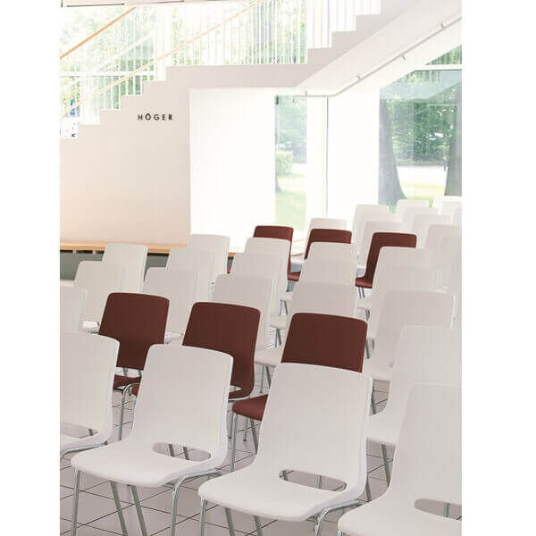 RBM Ana 4340S Besucherstuhl mit Sitzbezug, Gestell