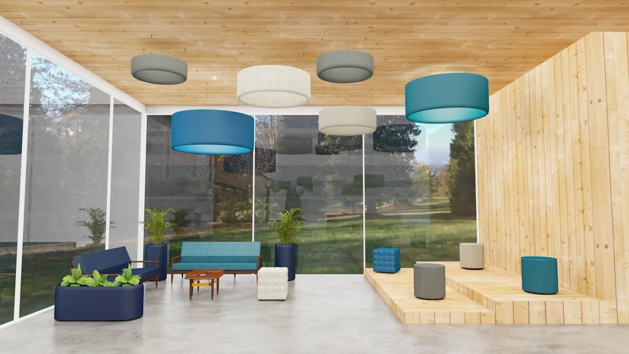 BuzziSpace BuzziTube, Akustikelement für die Decke, verschiedene Größen