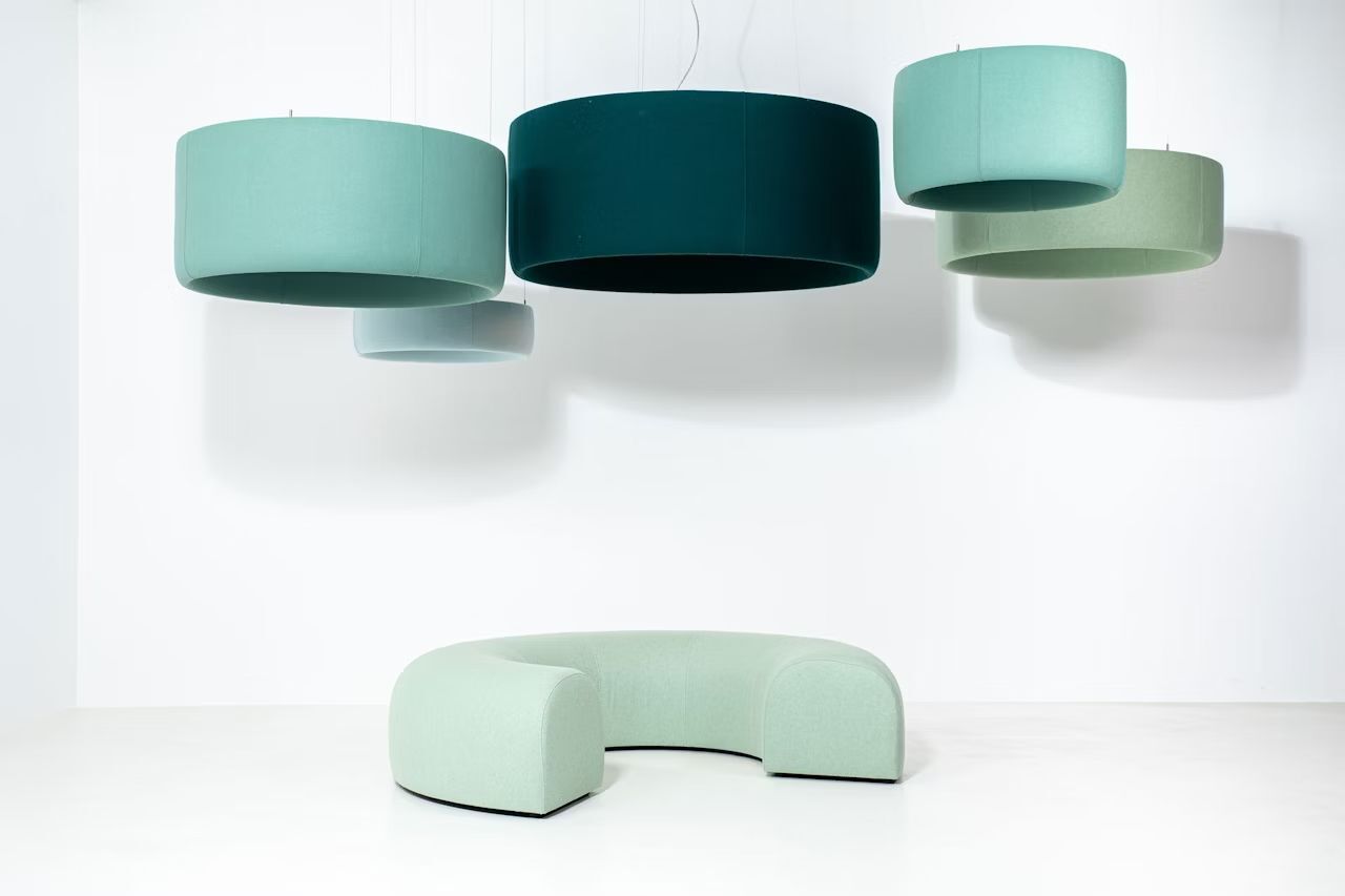 BuzziSpace BuzziCee, Polsterhocker, akustisch wirksam, 2 Größen