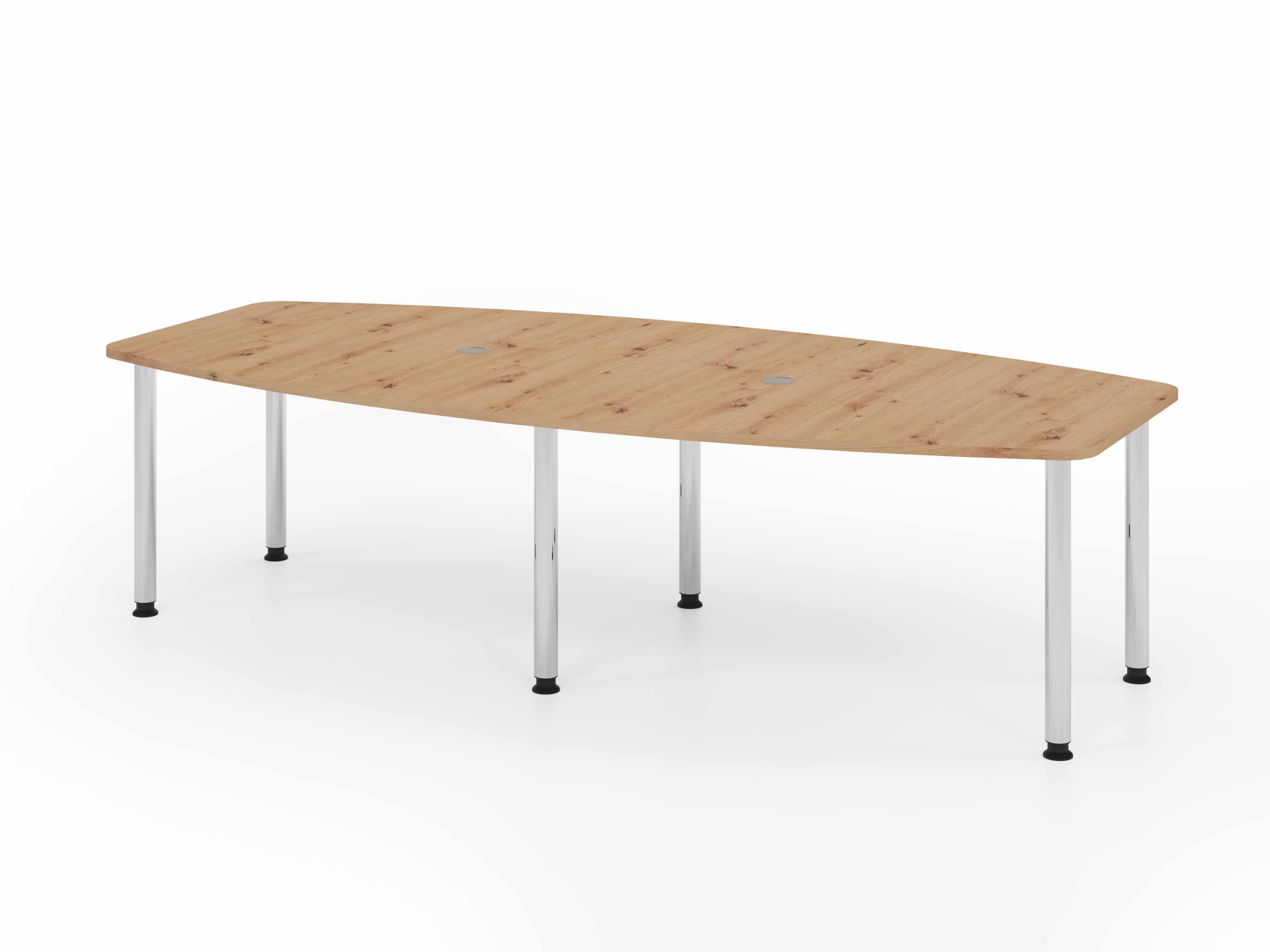 deskgo konferenz b Chromfüße Meetingtisch