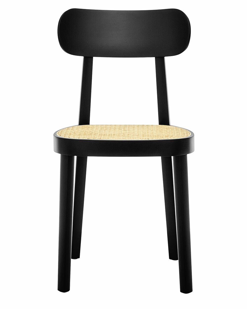 Thonet 118 Holzstuhl mit Rohrgeflecht-Sitz TP29