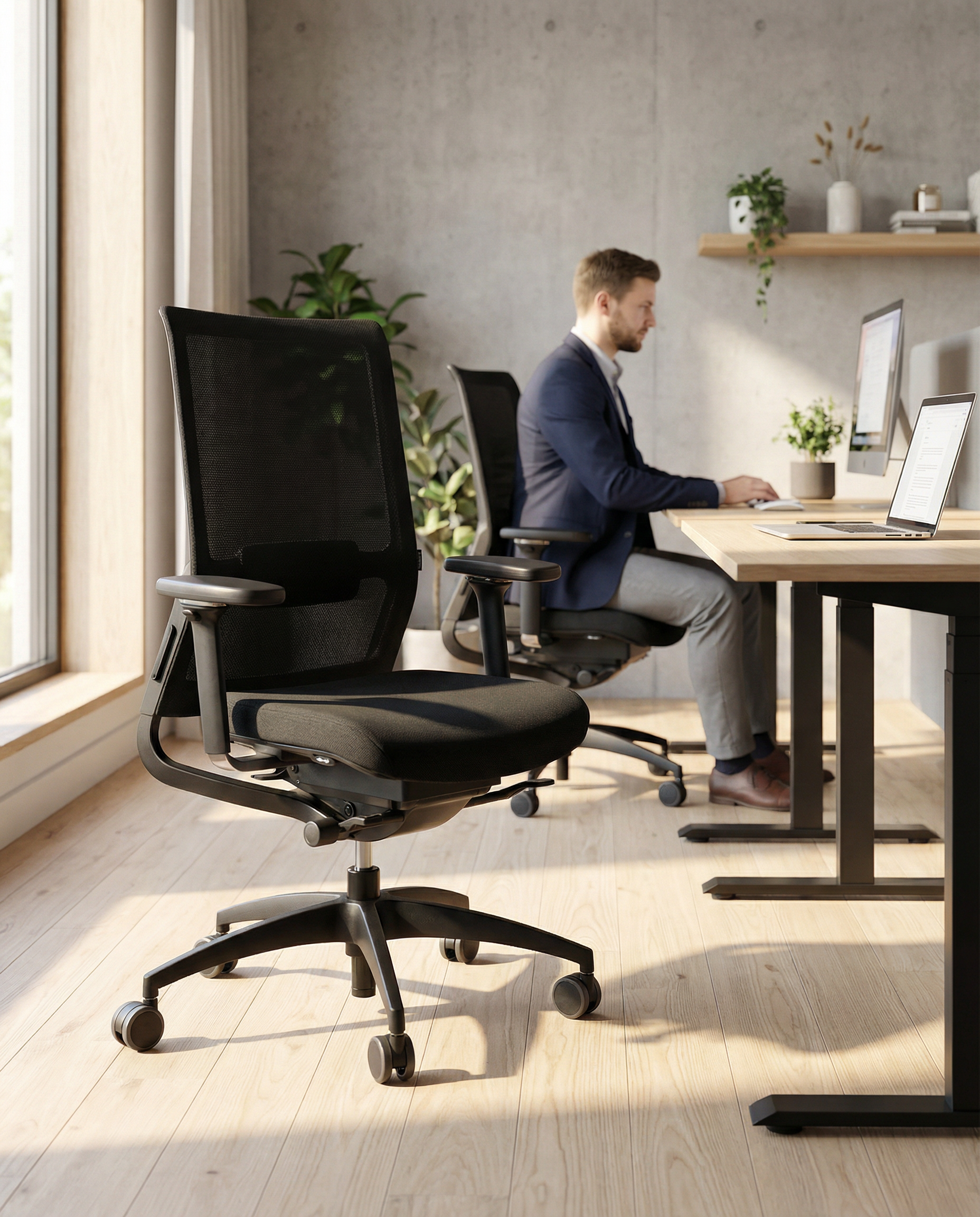 Wagner ErgoMedic 100-3, ergonomischer Bürostuhl, Dondola 3D Sitztechnik (Expressmodell)