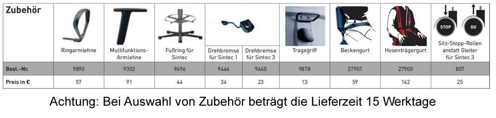 Bimos Sintec 1 Arbeitsstuhl ab Lager Gleiter 43-58