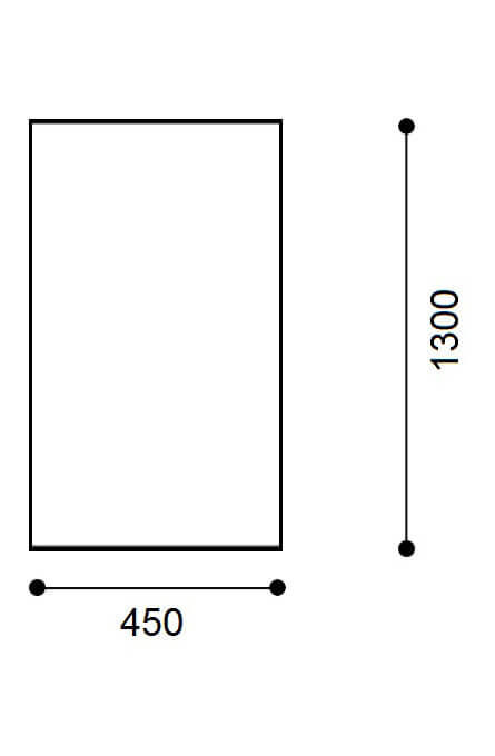 Sitzbank 45x130 cm