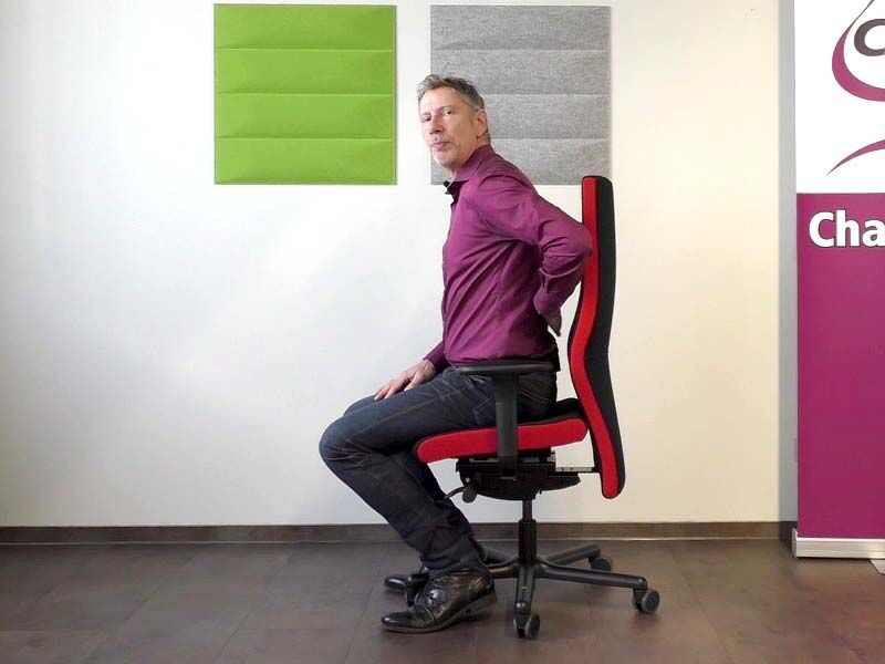 Götz Reichel zeigt Sitzneigung bei ERGO TOP Götz Reichel zeigt Sitzneigung bei ERGO TOP