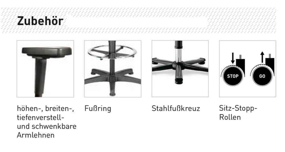Arbeitsstuhl hoch Bimos All-In-One Trend 3