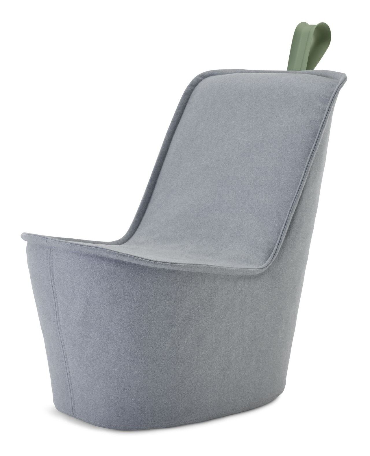 Grauer ergonomischer Bürostuhl mit modernem Design und dynamischer Sitzmöglichkeit für gesundes Arbeiten.