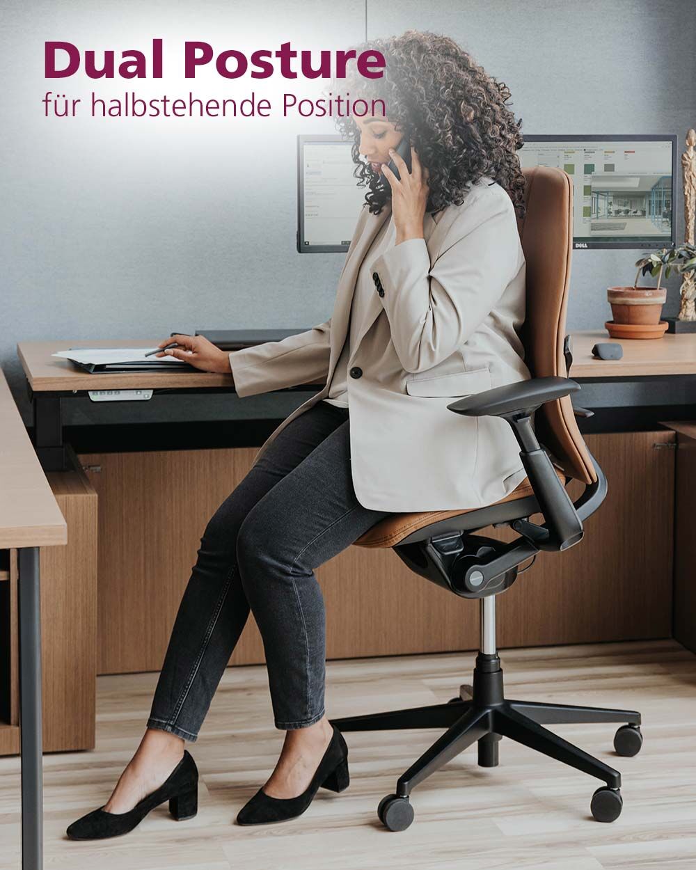 Haworth Zody LX, Bürostuhl, Vollpolsterrücken, Dual Posture