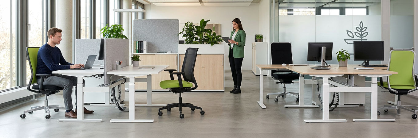 Wagner W1 Bürostühle im moderner Büroumgebung