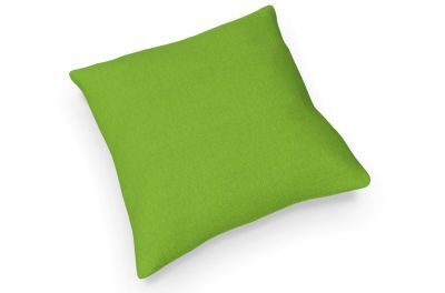 Grünes quadratisches Kissen auf weißem Hintergrund, ideal zur Ergänzung ergonomischer Büroeinrichtung.