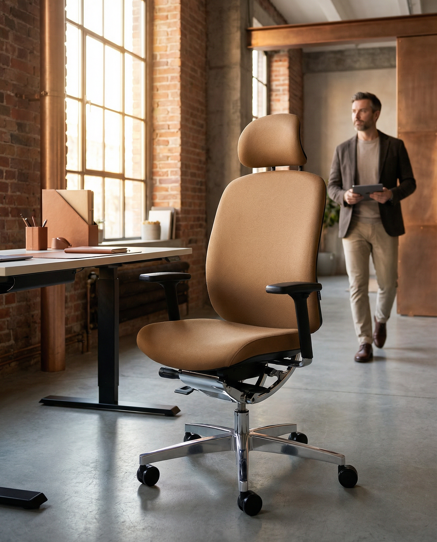 Wagner AluMedic 20, ergonomischer Bürostuhl, Polsterrücken (konfigurierbar)