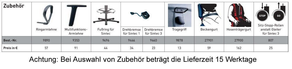 Bimos Sintec 3 Arbeitsstuhl hoch ab Lager