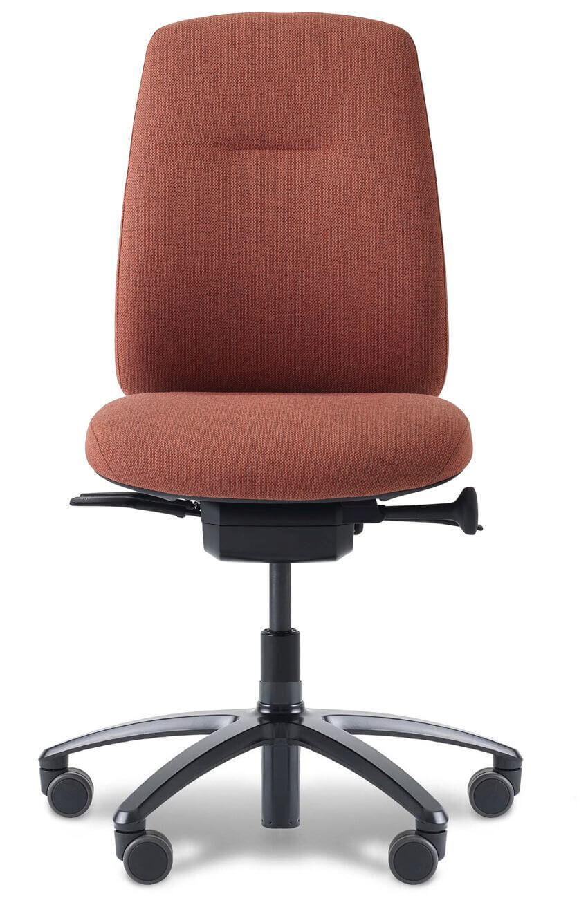 RH New Logic 200 Bürostuhl mit halbhoher Rückenlehne in Farbe Orange-Ocker