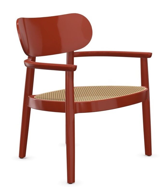 Thonet 119 F, Lounge-Sessel, Rohrgeflecht-Sitz 