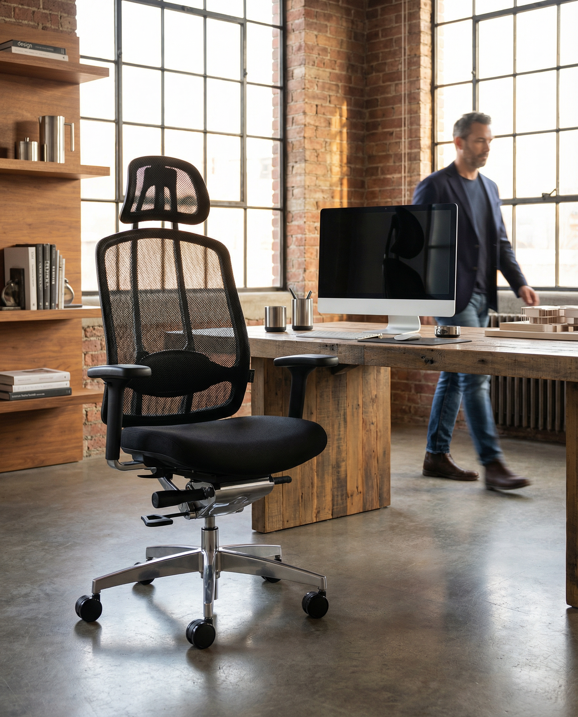 Wagner AluMedic 10, ergonomischer Bürostuhl, Komplettausstattung (Expressmodell)