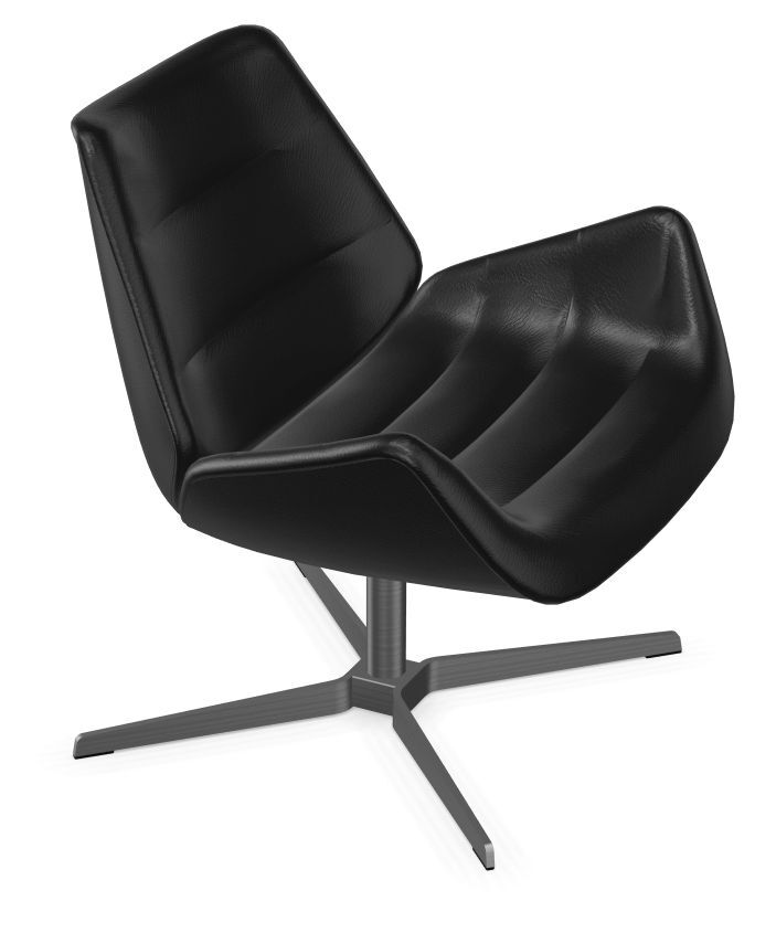 Thonet 809 Klub-Sessel Leder schwarz,