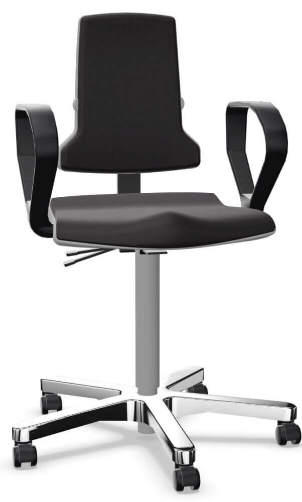 Bimos Sintec 160 Arbeitsstuhl-Modell 9816 bis 160 kg mit Armlehnen