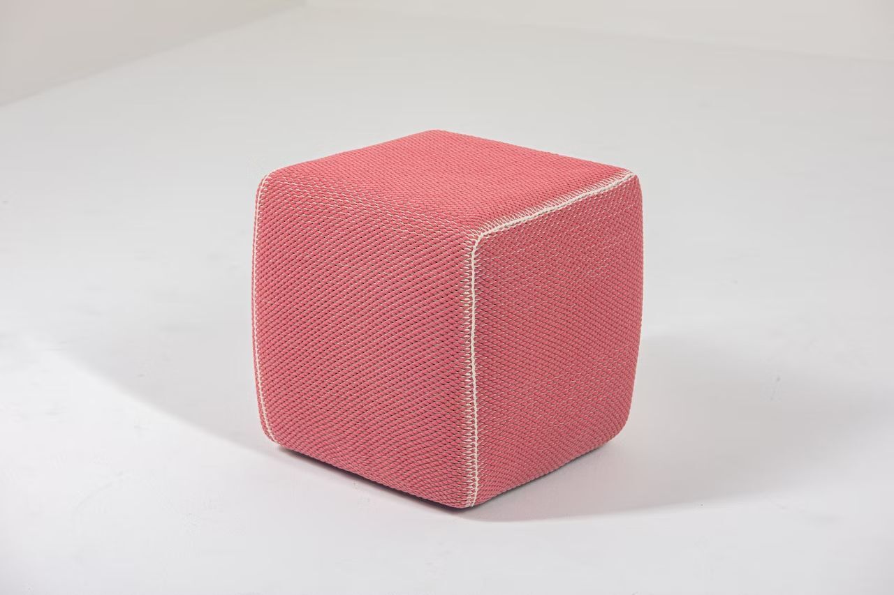 BuzziSpace BuzziKnit Pouf Square, Polsterhocker, akustisch wirksam