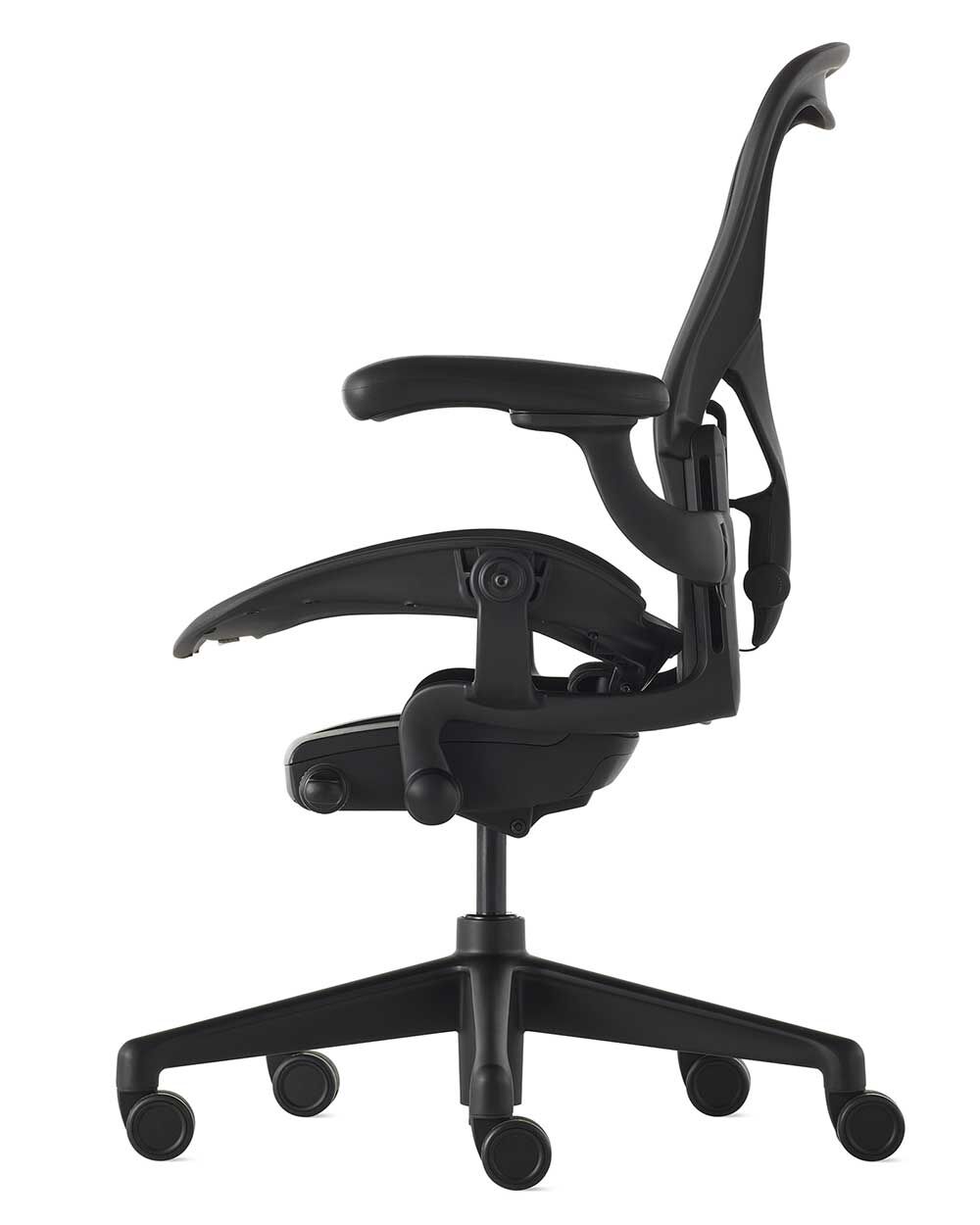 Herman Miller Aeron, Onyx, Größe C, Armlehnen