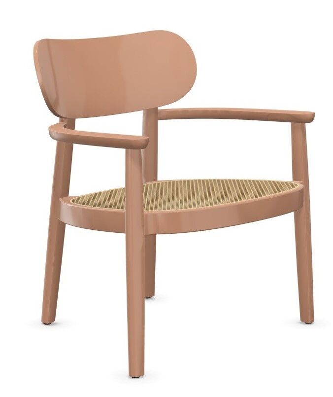 Thonet 119 F, Lounge-Sessel, Rohrgeflecht-Sitz 