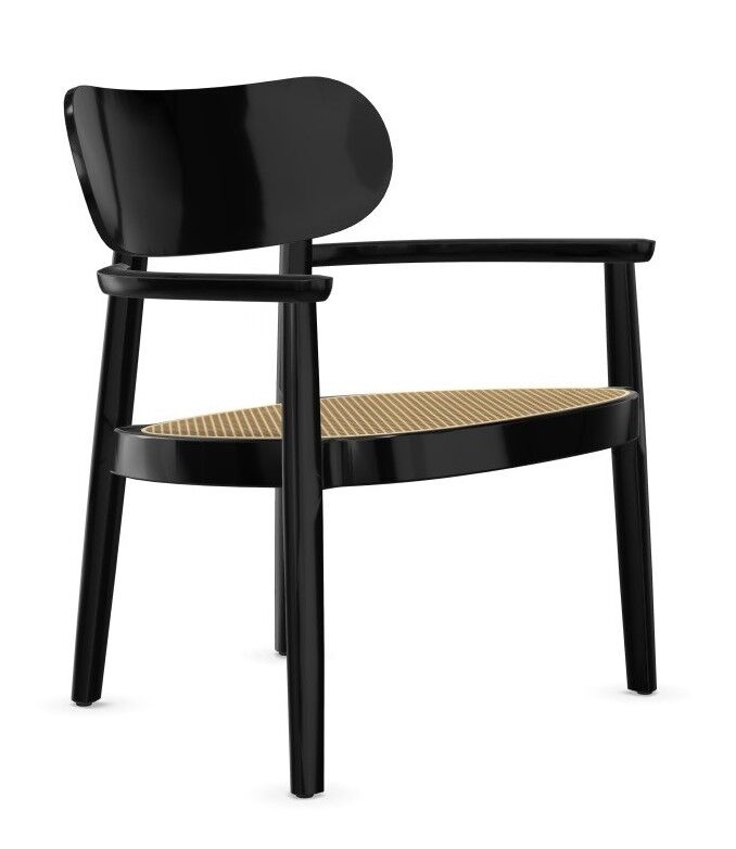 Thonet 119 F, Lounge-Sessel, Rohrgeflecht-Sitz 
