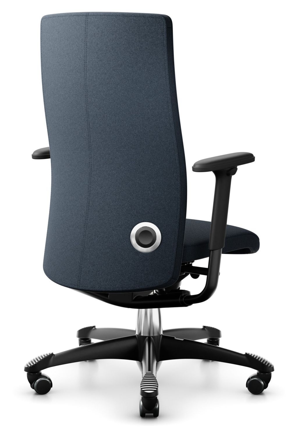 Moderner, ergonomischer Bürostuhl mit hoher Rückenlehne und verstellbaren Armlehnen, ideal für komfortables Arbeiten.