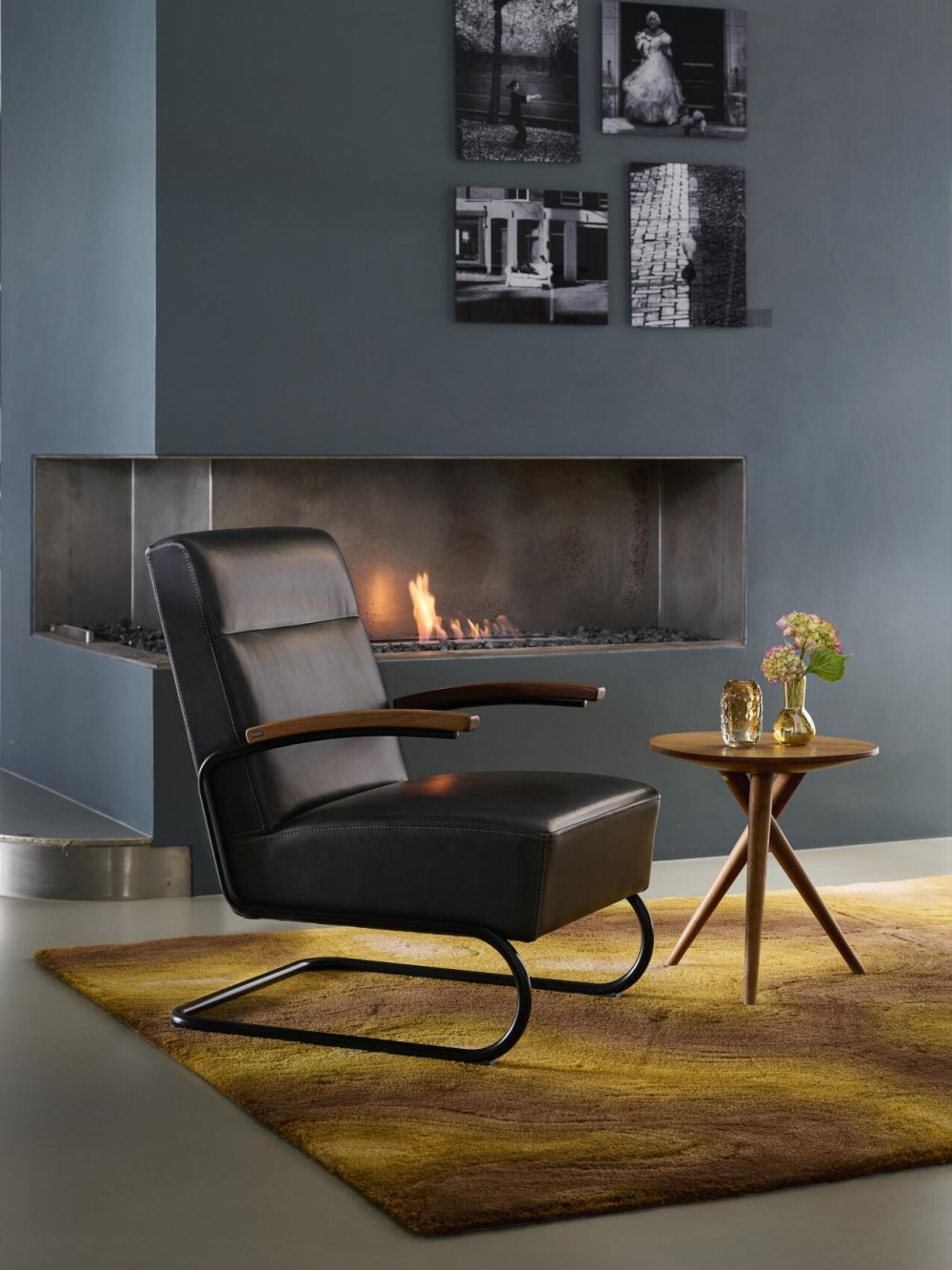 Thonet S 412, Lounge-Sessel, Stahlrohr