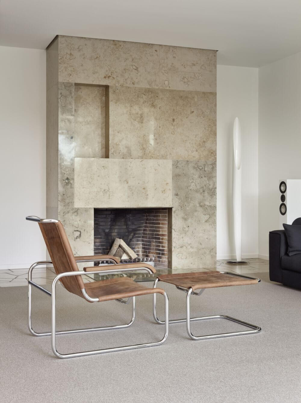 Thonet S35 L Klubsessel Pure Materials Büffelleder