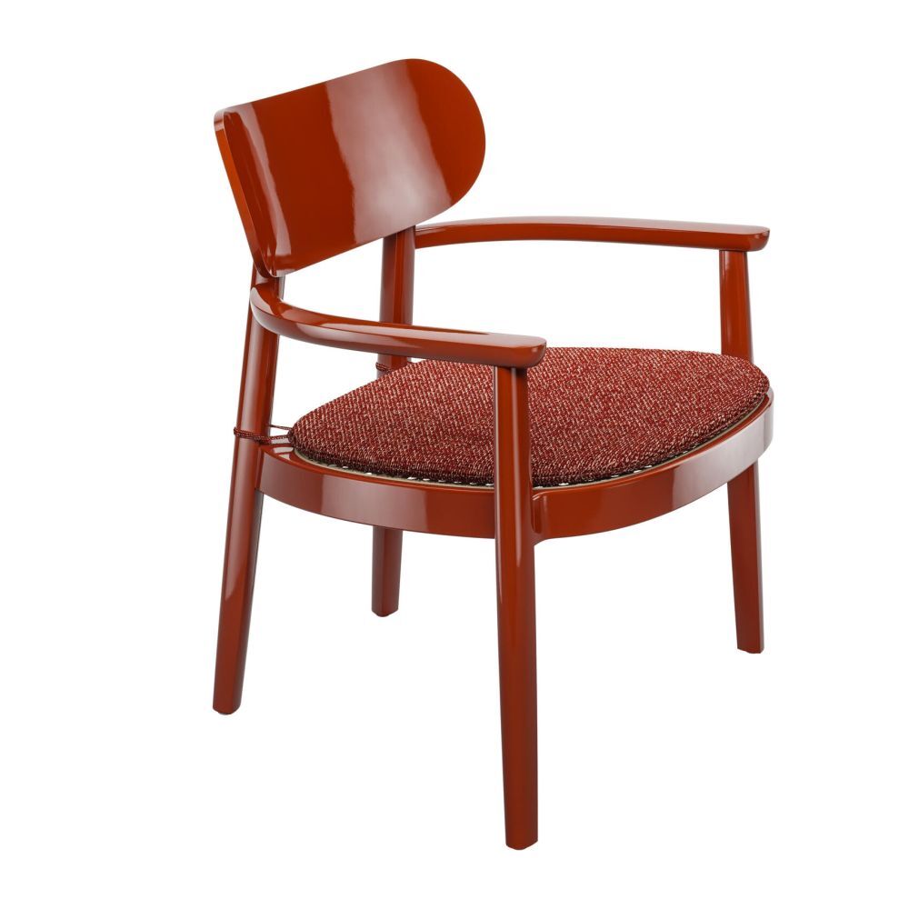 Thonet (119 F) Lounge-Sessel, Rohrgeflecht-Sitz