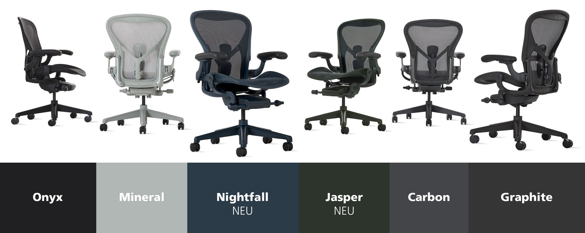 Herman Miller Aeron Bürostuhl in allen Farben
